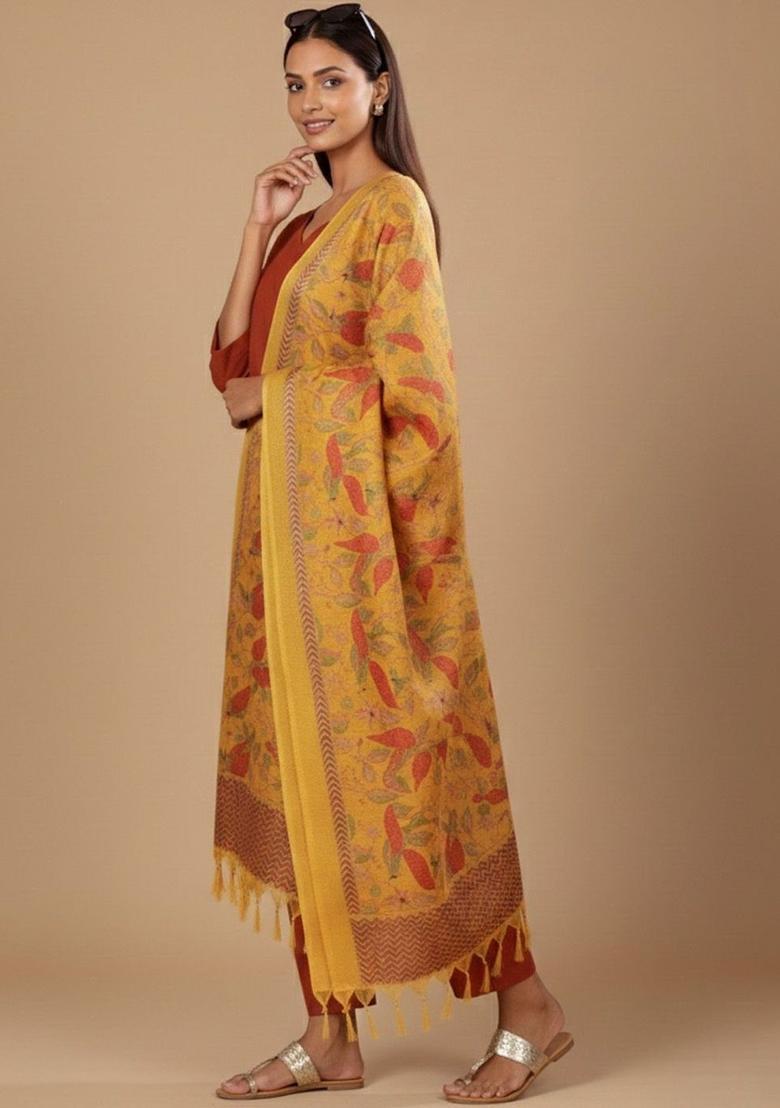 Rust Solid Cotton Kurta Set - Indya