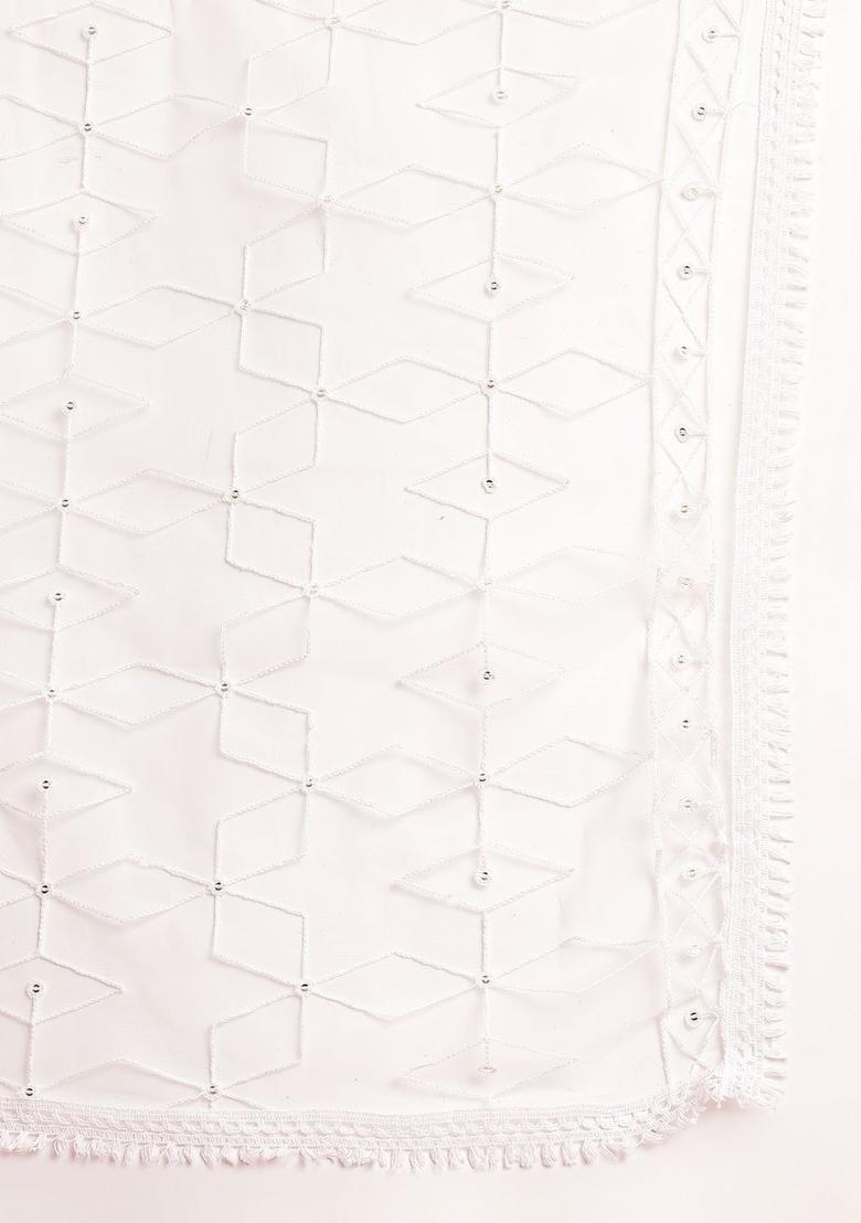 Purple Embroidered Silk Kurta Set - Indya