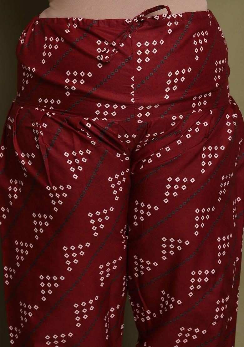 Grey Printed Cotton Kurta Set - Indya