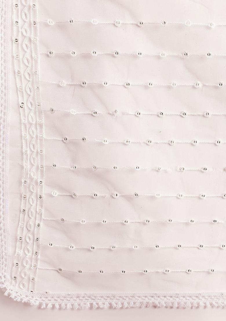 Gold Embroidered Silk Kurta Set - Indya