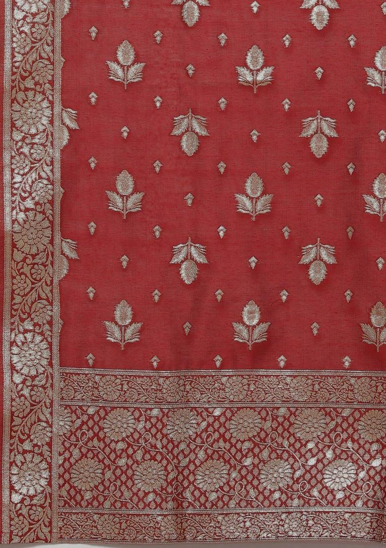 Olive Embroidered Silk Kurta Set - Indya