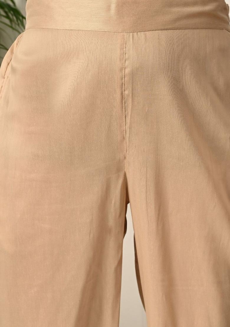 Yellow Printed Cotton Kurta Set - Indya