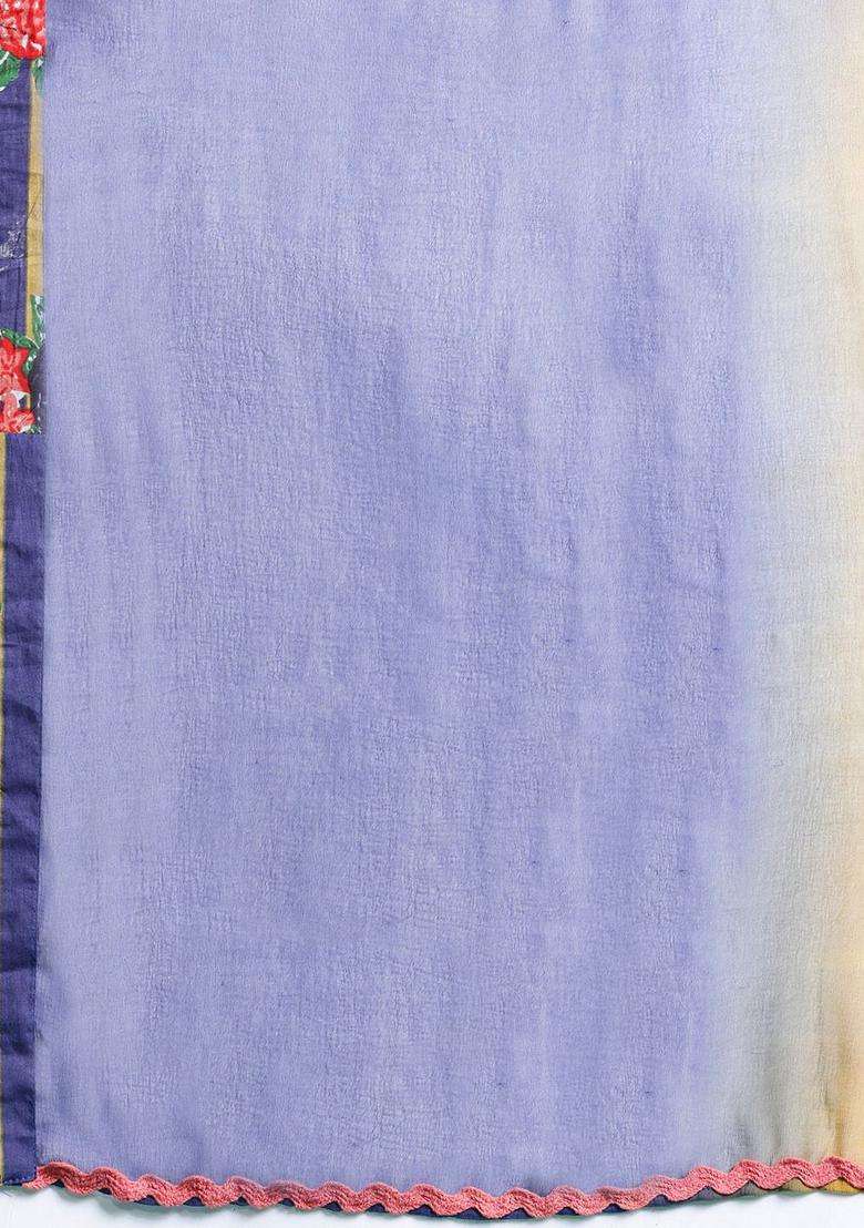 Multicolor Printed Cotton Kurta Set - Indya