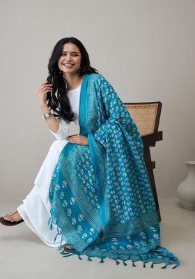 White Solid Viscose Kurta Set
