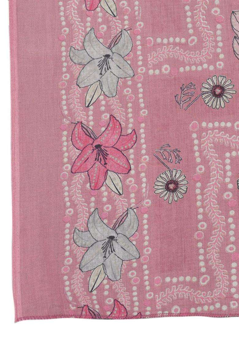 Beige Printed Cotton Kurta Set - Indya