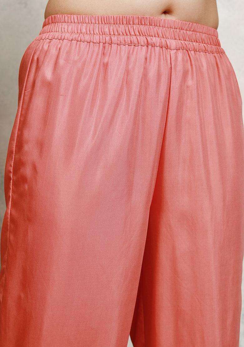 Coral Printed Nylon Kurta Set - Indya