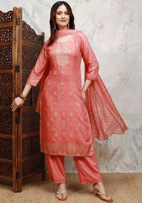 Coral Printed Nylon Kurta Set