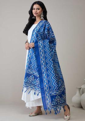 White Solid Viscose Kurta Set