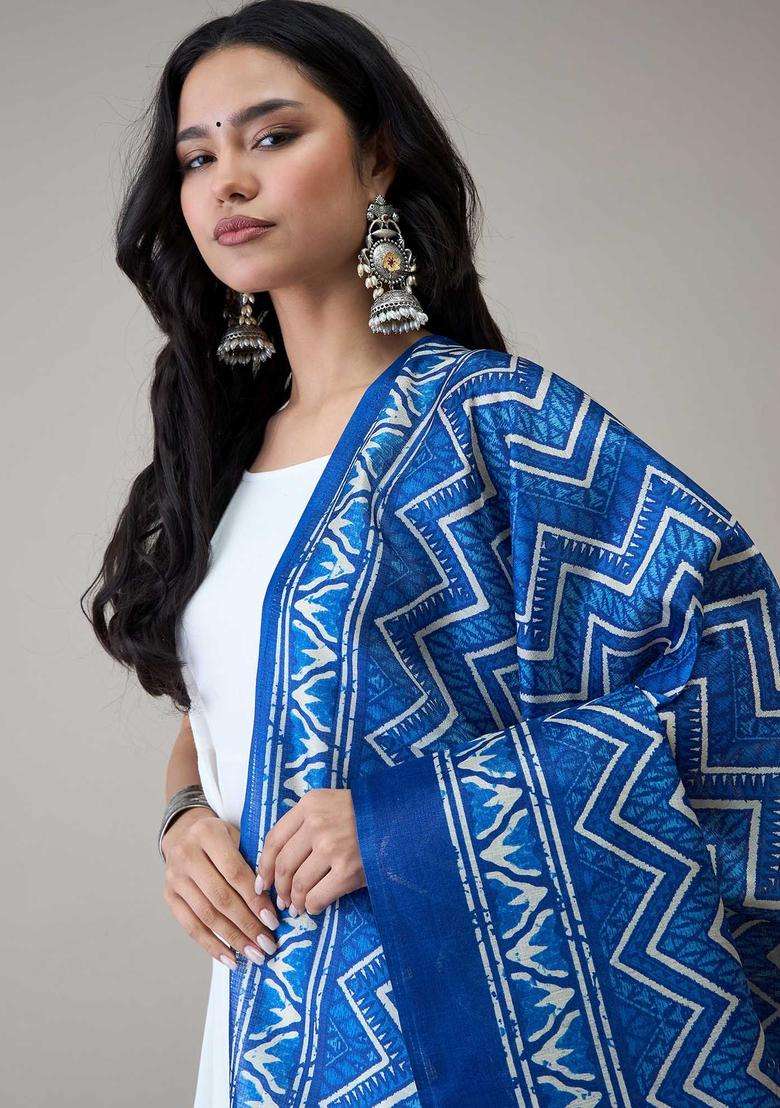 White Solid Viscose Kurta Set - Indya