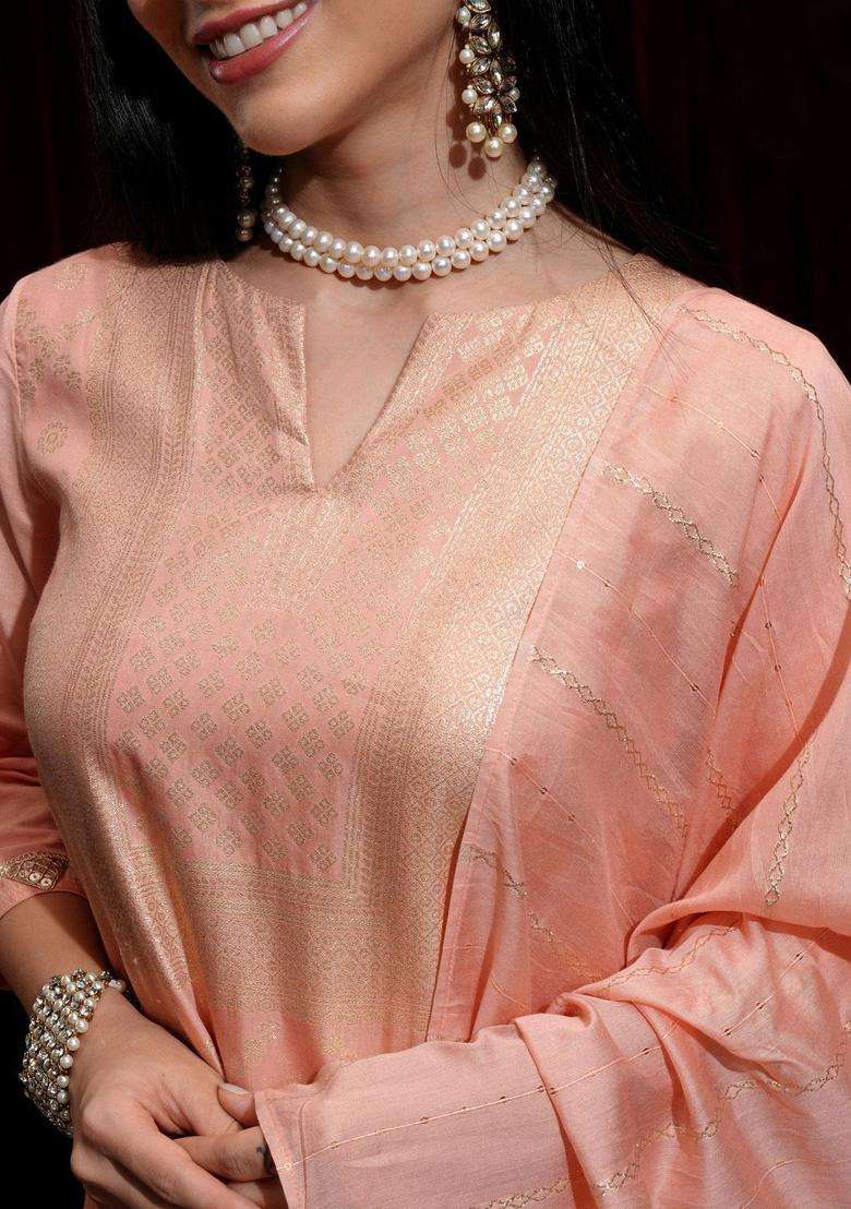 Coral Printed Nylon Kurta Set - Indya