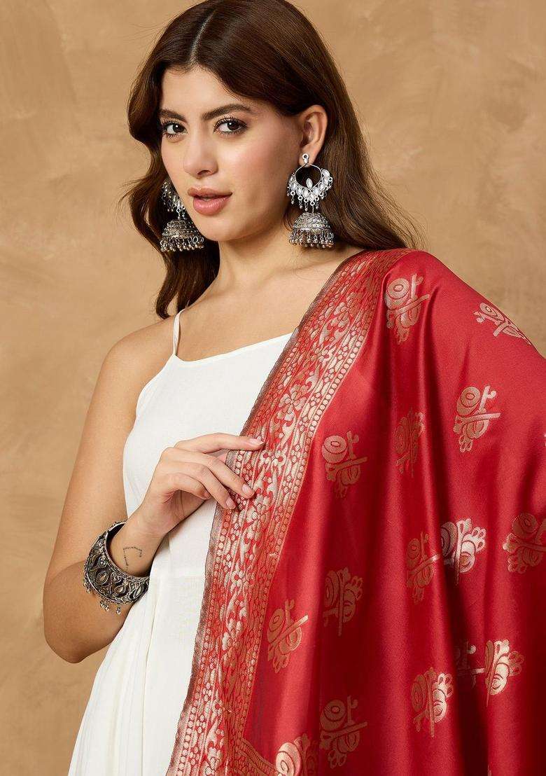White Solid Viscose Kurta Set - Indya