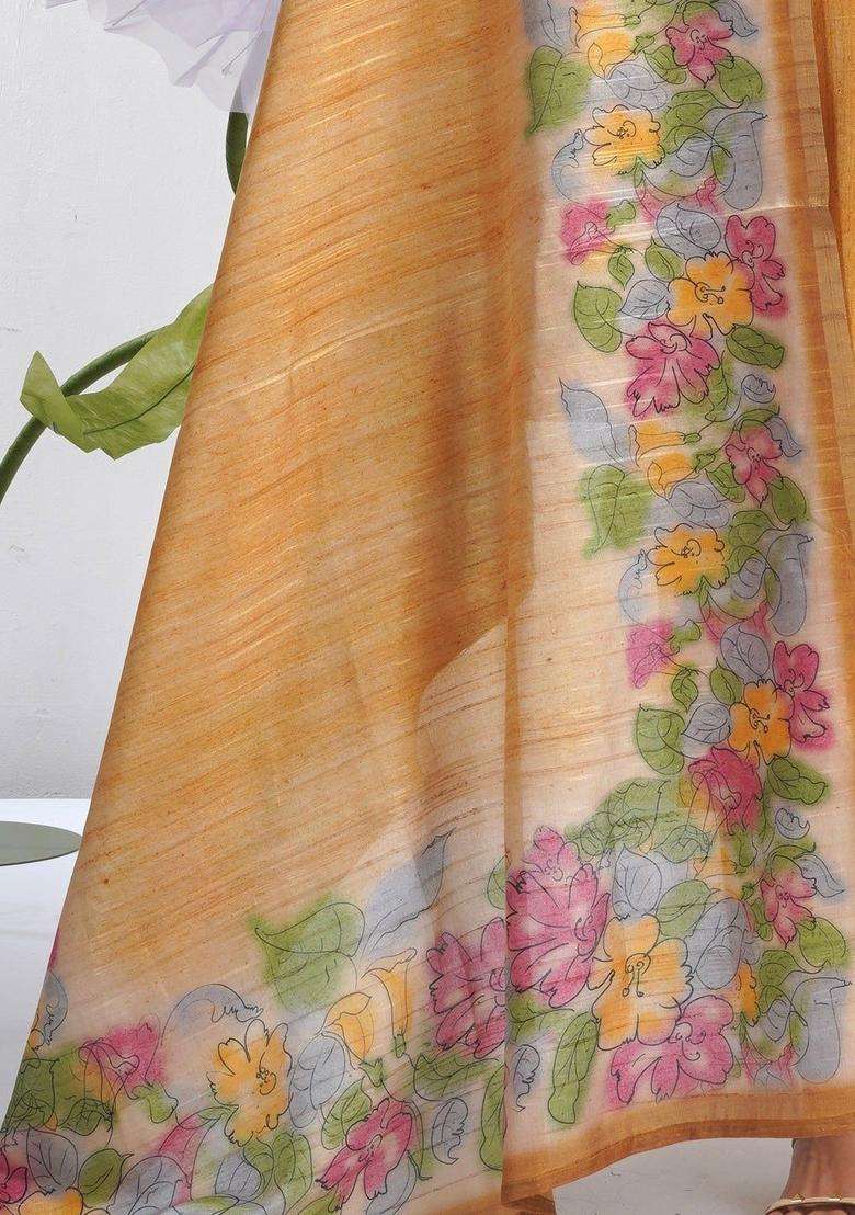 Yellow Solid Cotton Kurta Set - Indya