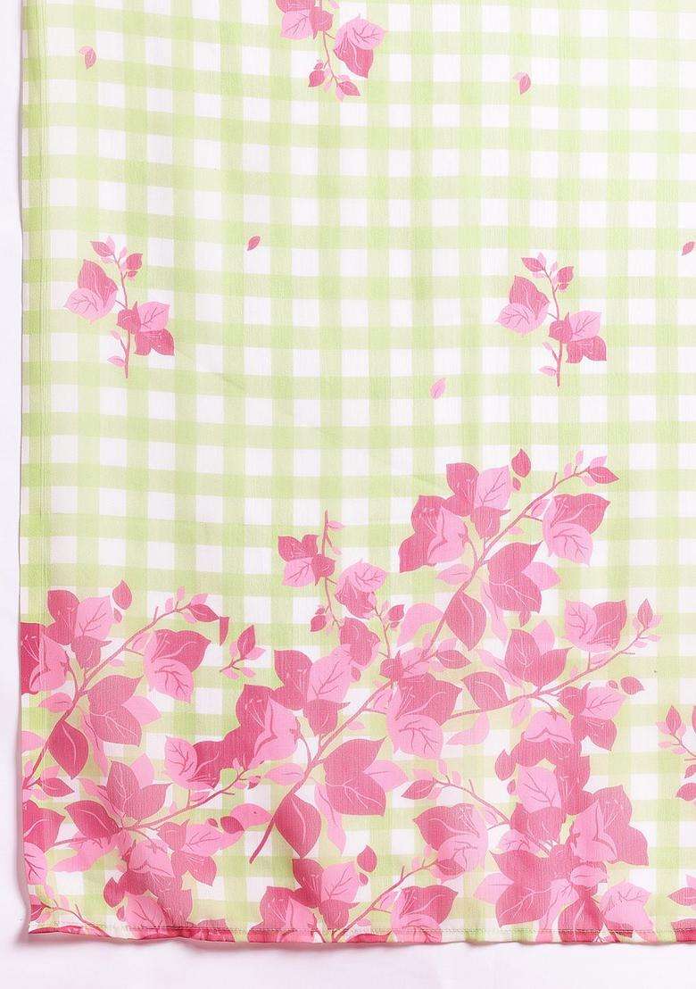 Pink Solid Viscose Kurta Set - Indya
