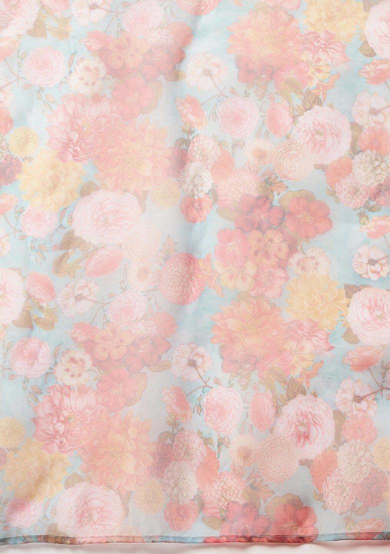 Coral Solid Viscose Anarkali Sets - Indya