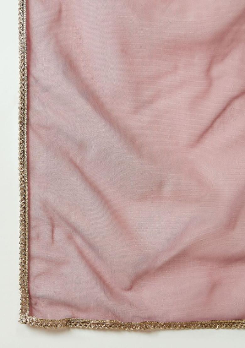 Maroon Embroidered Georgette Straight Kurta Sets - Indya