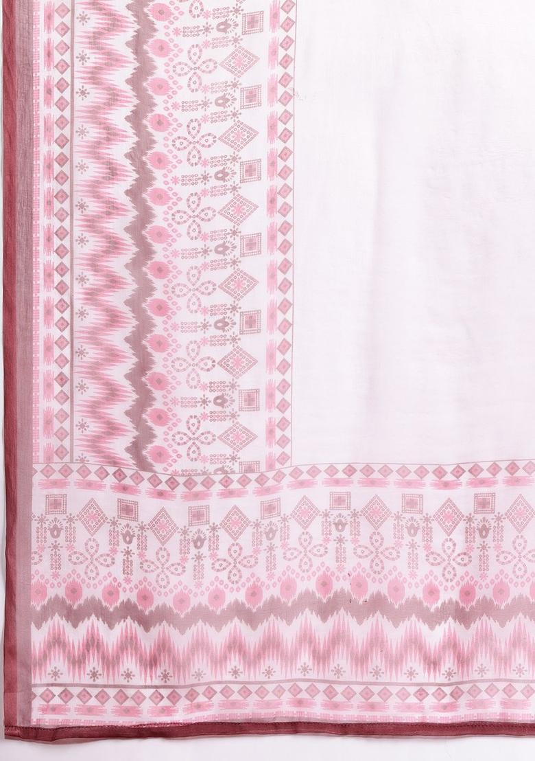 Maroon Solid Viscose A Line Kurta Sets - Indya