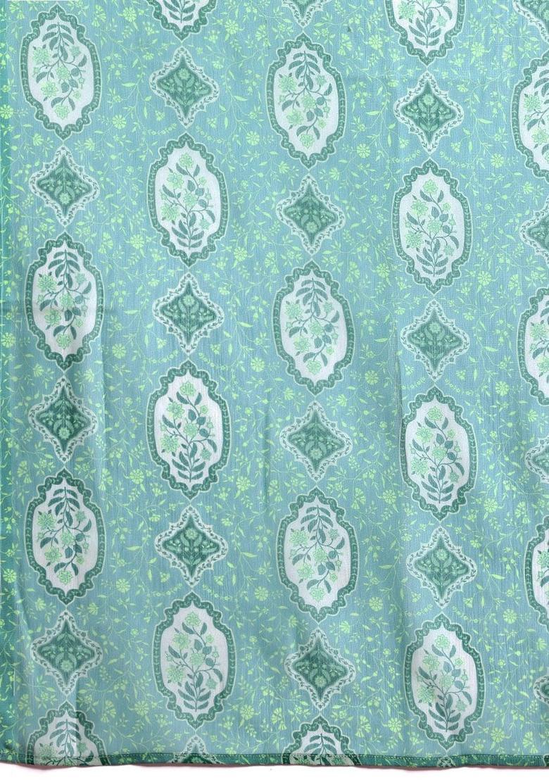 Green Solid Cotton Straight Kurta Sets - Indya