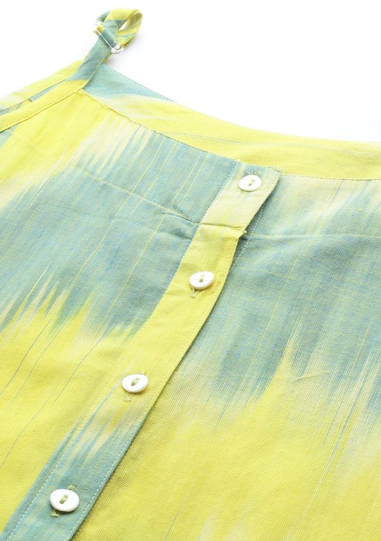 Yellow Printed Kurtas - Indya
