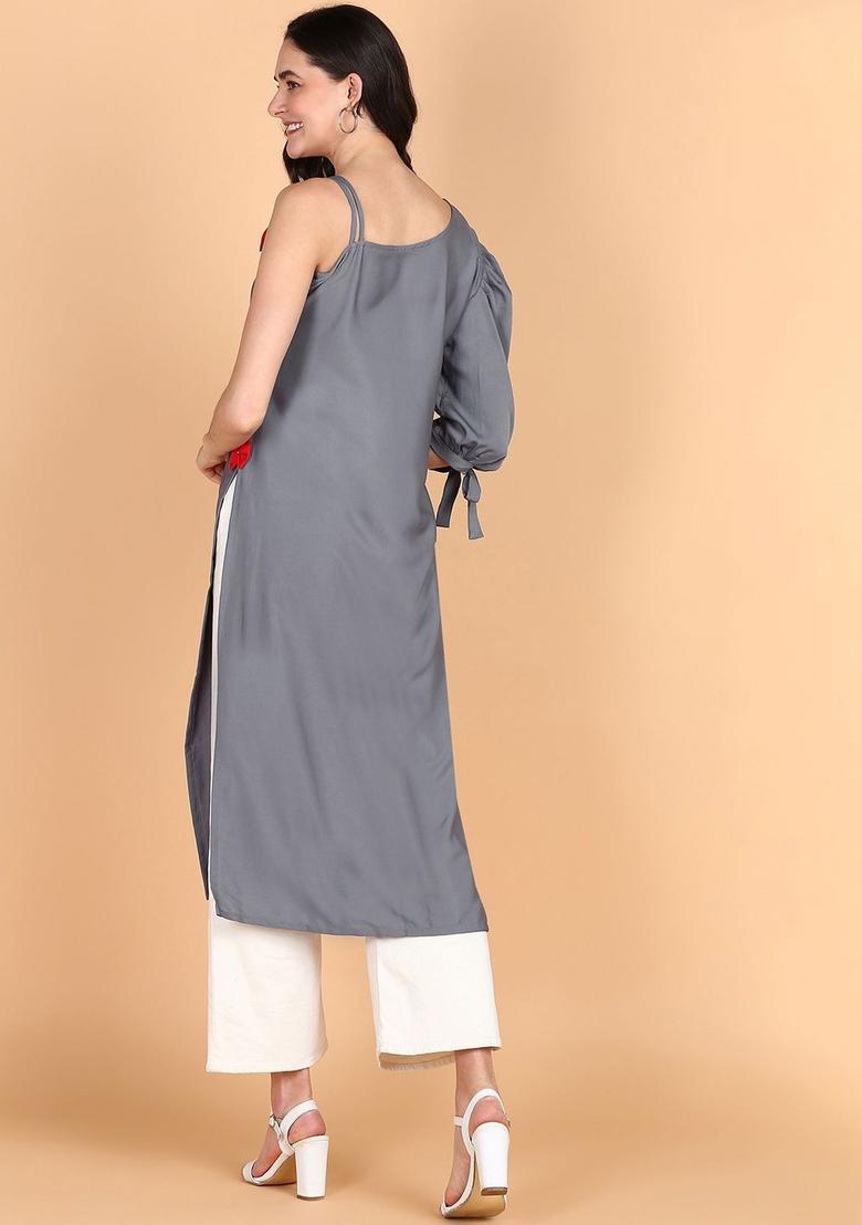 Grey Kurtas - Indya