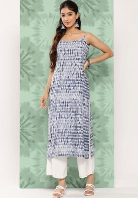 Blue Printed Kurtas