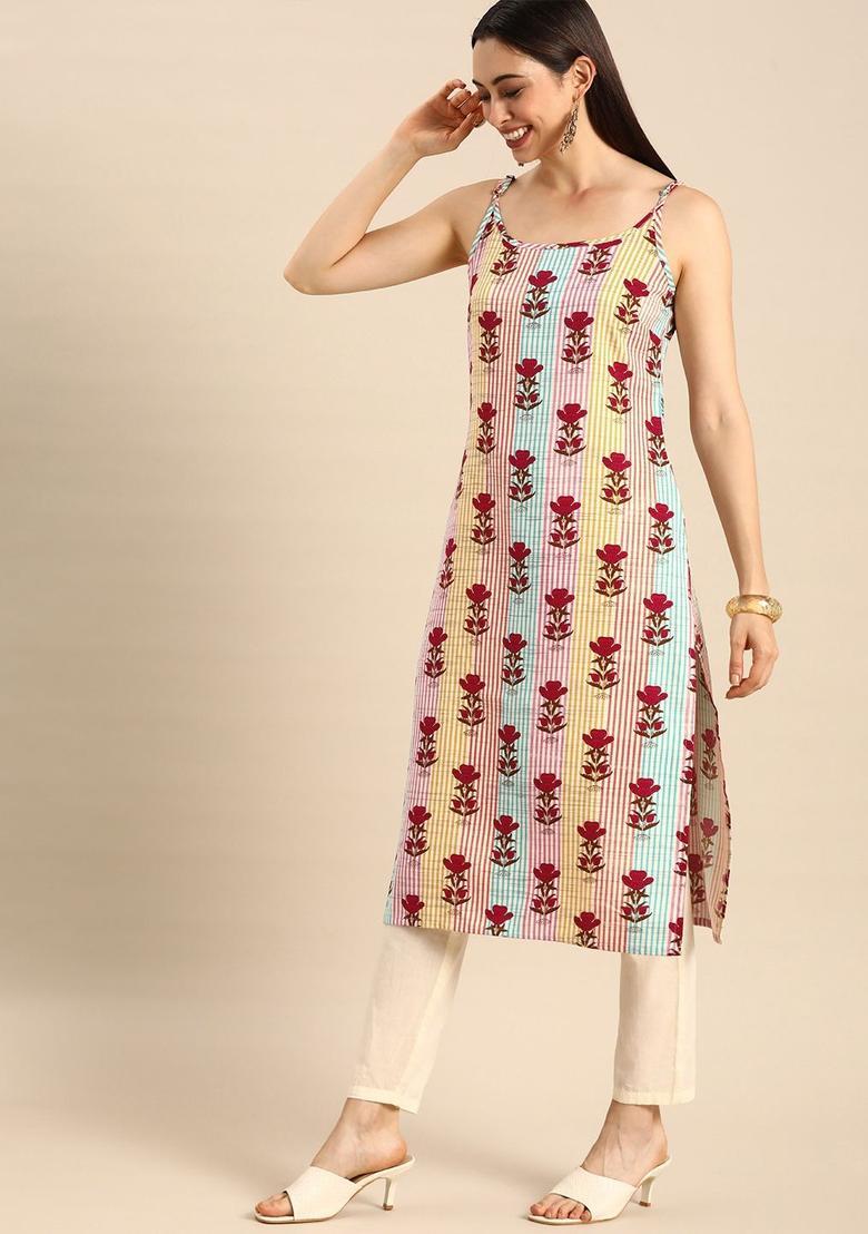 Multi Striped Kurtas - Indya