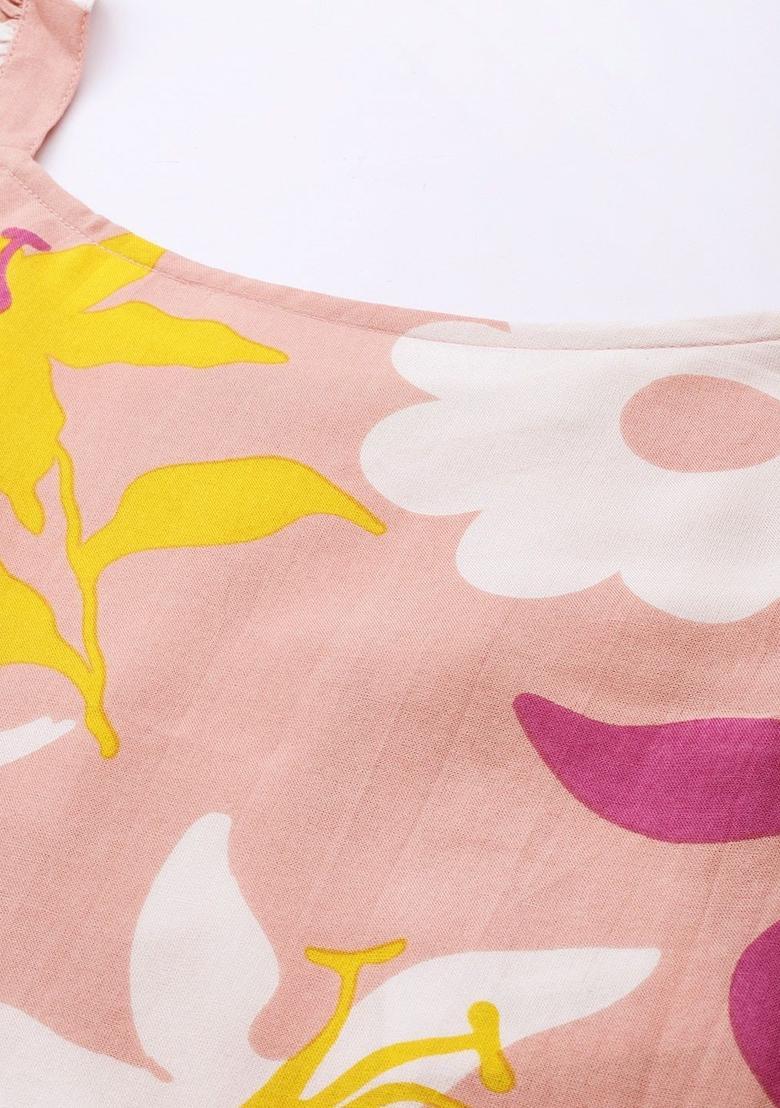 Rose Floral Print Kurtas - Indya