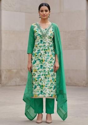Multi Printed Cotton Salwar Kameez