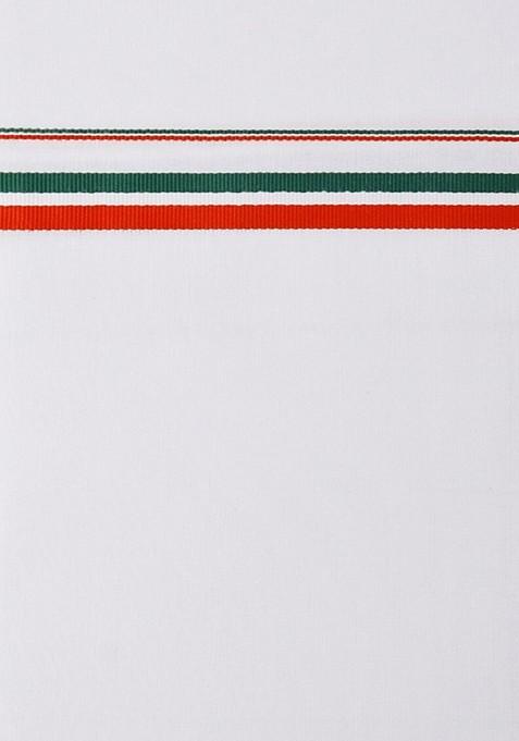 White Shirt Collar Short Sleeves Shirt With Veshti For Men