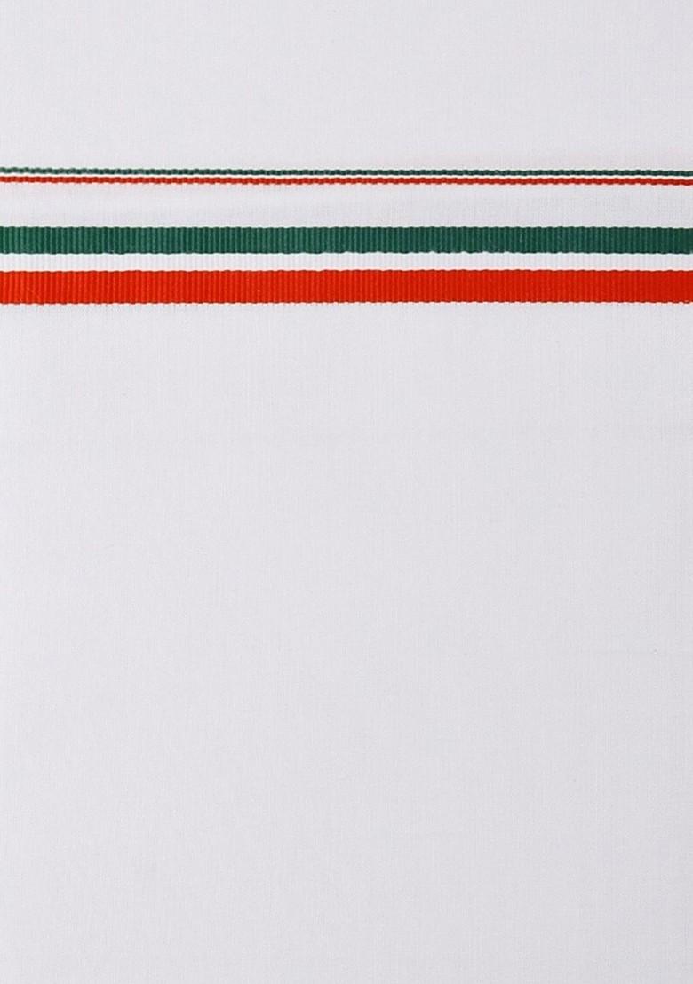 White Shirt Collar Long Sleeves Shirt With Veshti For Men