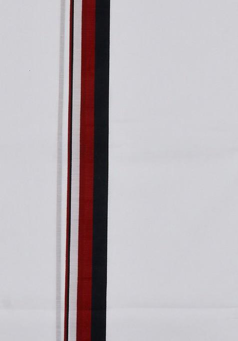 White Shirt Collar Long Sleeves Shirt With Veshti For Men