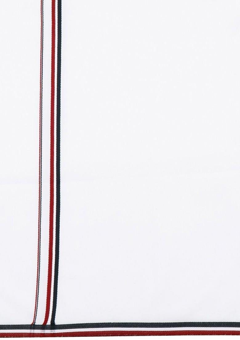 White Shirt Collar Short Sleeves Shirt With Veshti For Men