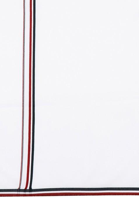 White Shirt Collar Short Sleeves Shirt With Veshti For Men