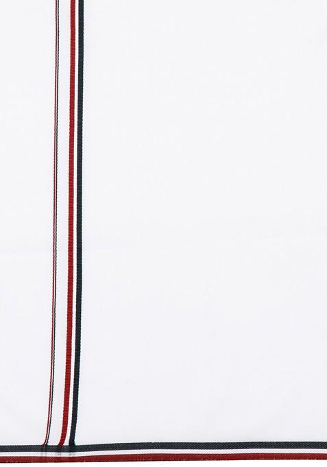 White Shirt Collar Long Sleeves Shirt With Veshti For Men