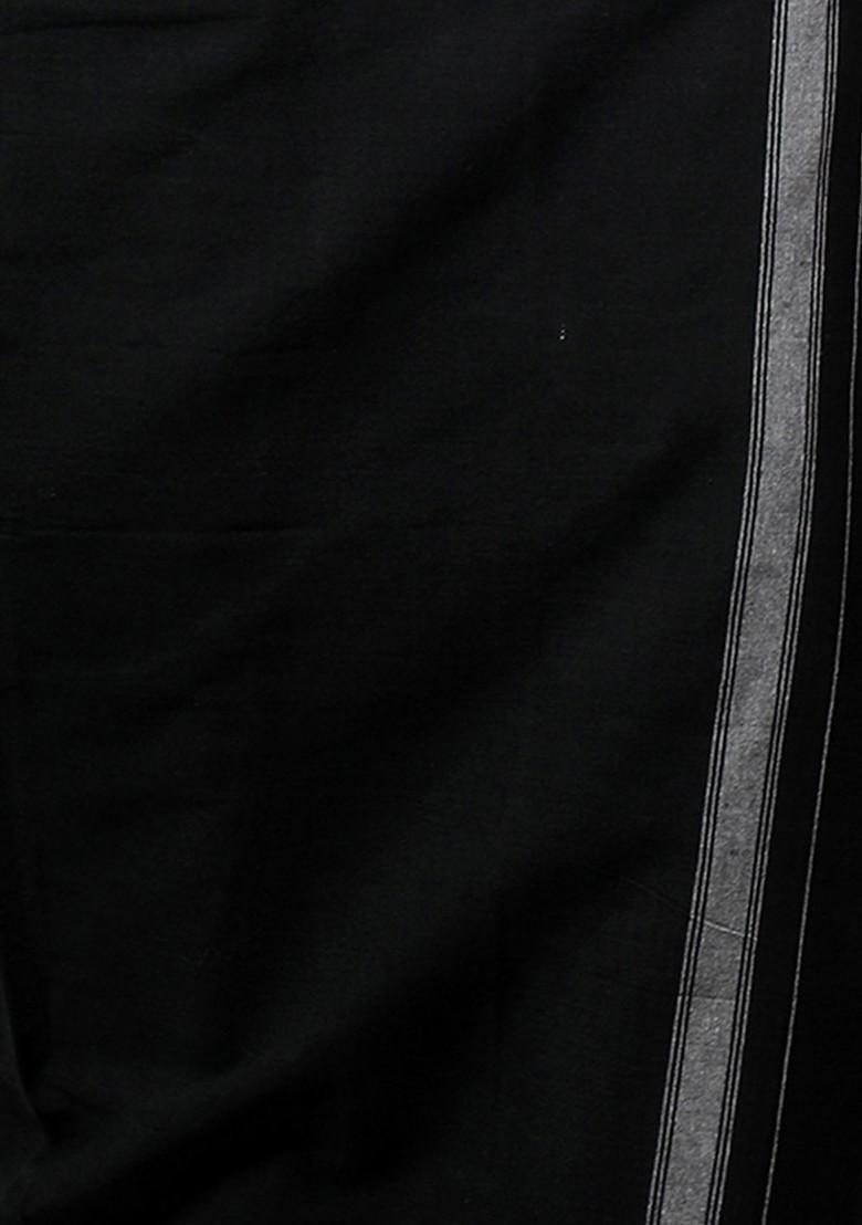 Black Cotton Pack Of 2 Kerala Style Thalapathi Border Pure Cotton Dhotis For Men