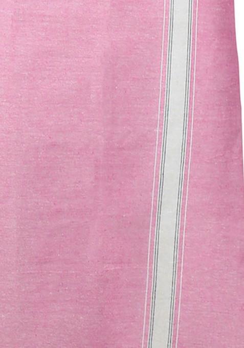 Black Cotton Selection Of 2 Kerala Style Thalapathi Border Cotton Dhotis For Men