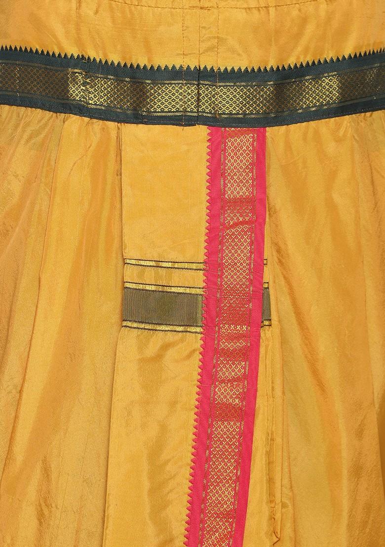 Mustard Mustard Yellow Solid Dhoti Pant For Men