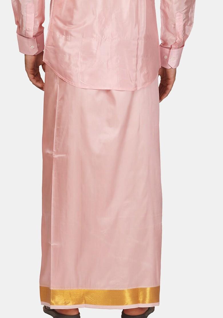 Pink Dhotis For Men - Indya