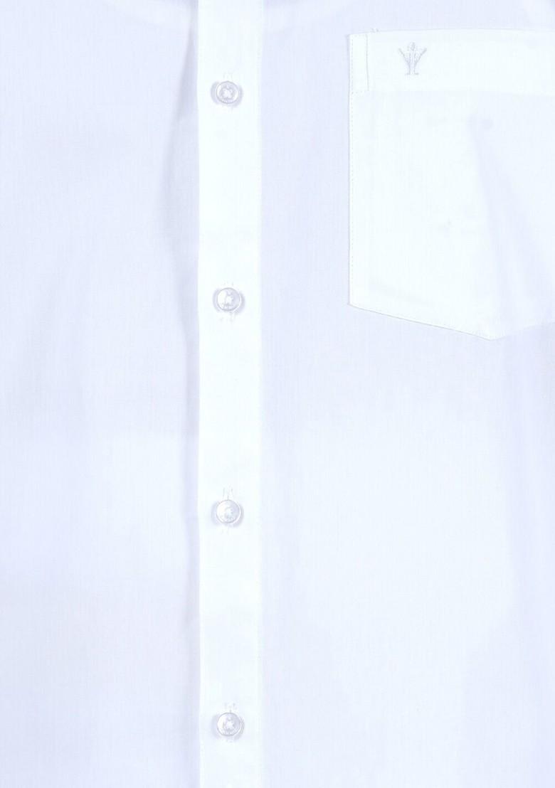 White Long Sleeves Pure Cotton Shirt With Dhoti For Men
