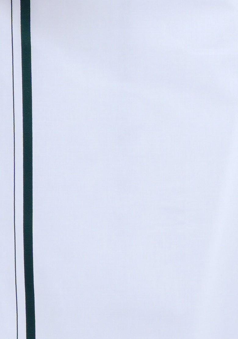 Pure Cotton Shirt With Border Dhoti Set For Men