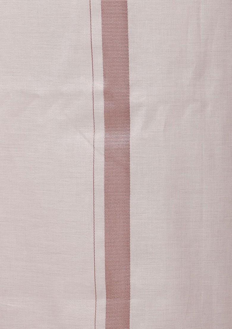 Pink Cotton Blend Dhoti And Half Sleeves Shirt Set For Men