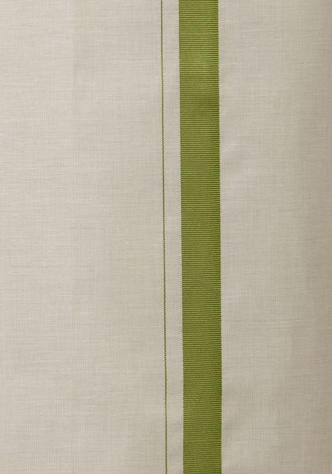 Green Cotton Blend Dhoti And Full Sleeves Shirt Set For Men