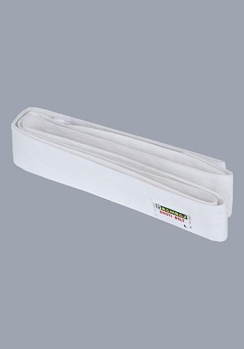 White Pure Cotton Shirt Double Dhoti Towel And Belt For Men