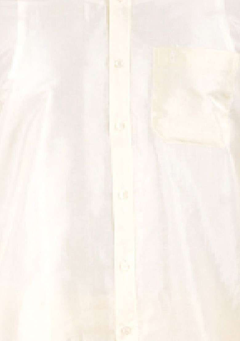 Cream Shirt With Panchakacham Dhoti And Towel Art Silk Blend For Men - Indya