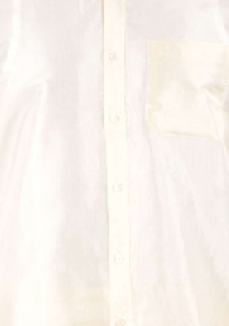 Cream Shirt With Panchakacham Dhoti And Towel Art Silk Blend For Men - Indya