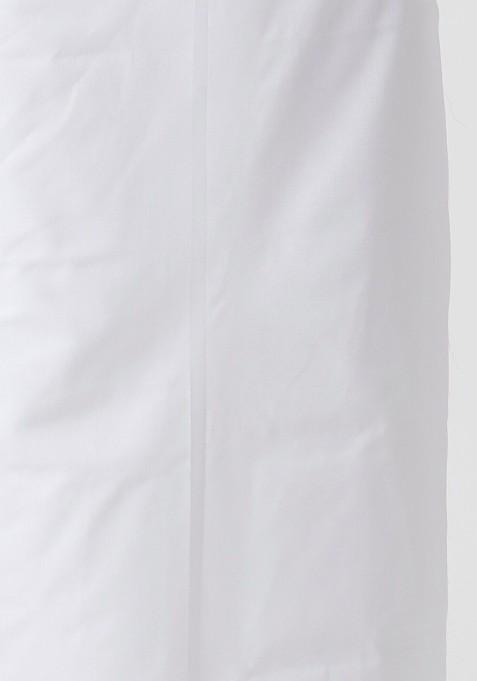 White Cotton Kurta With Dhoti For Men