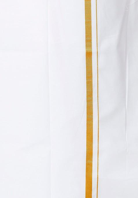 Pure Cotton Kurta With Dhoti Set For Men