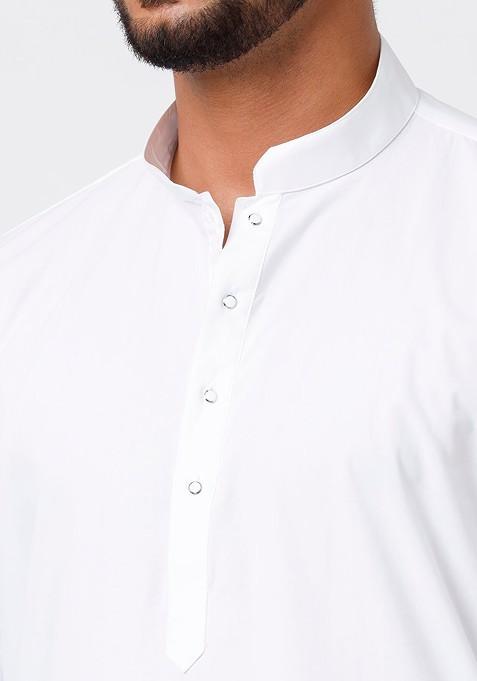 Pure Cotton Kurta With Dhoti Set For Men