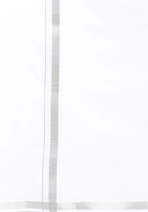 White Pack Of 2 Cotton Dhotis For Men