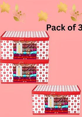 Orange Set Of 3 Regular Multi Utility Organisers