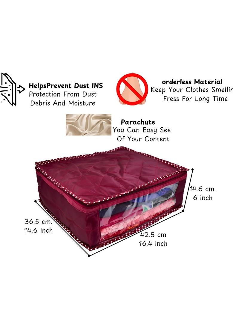 Maroon Set Of 6 Regular Multi Utility Organisers